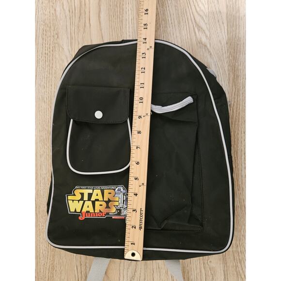 Vintage 1999 Star Wars Junior Backpack Black Book Bag School - Picture 3 of 7